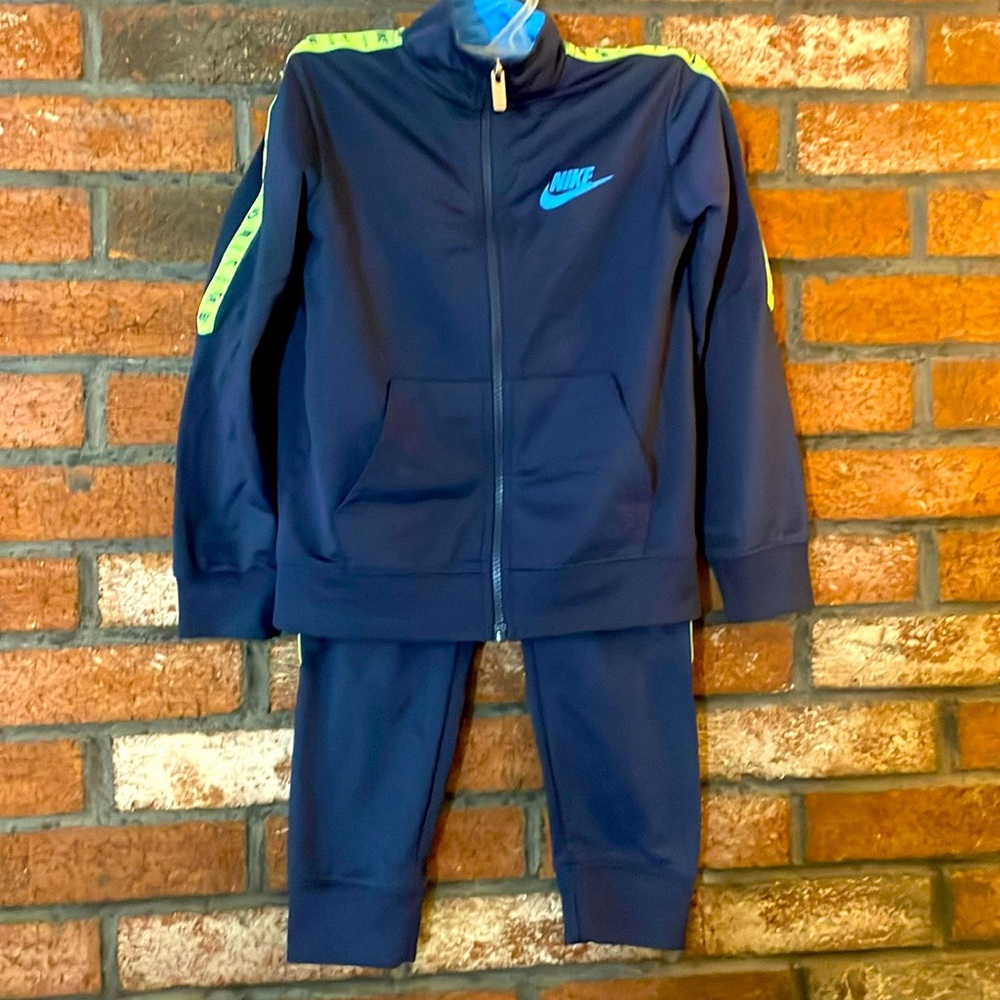 Boys navy blue Nike tracksuit
